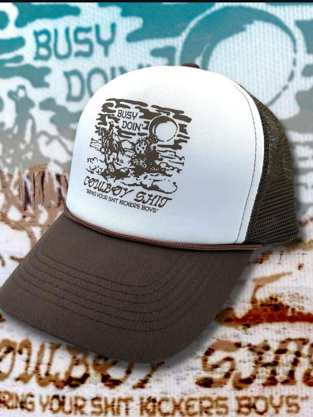 NWT Zumiez western Cowboy trucker hat